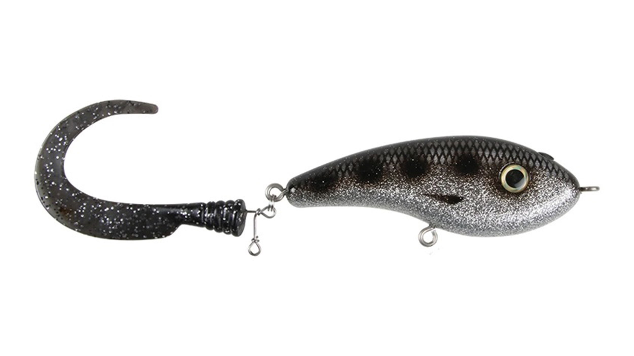 Silver Bullhead - Black/ Silver glitter