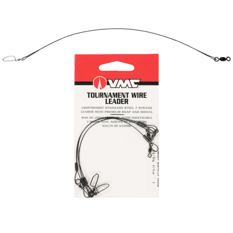 VMC Tournament Wire Leader 38cm 55kg (3tk pakis)