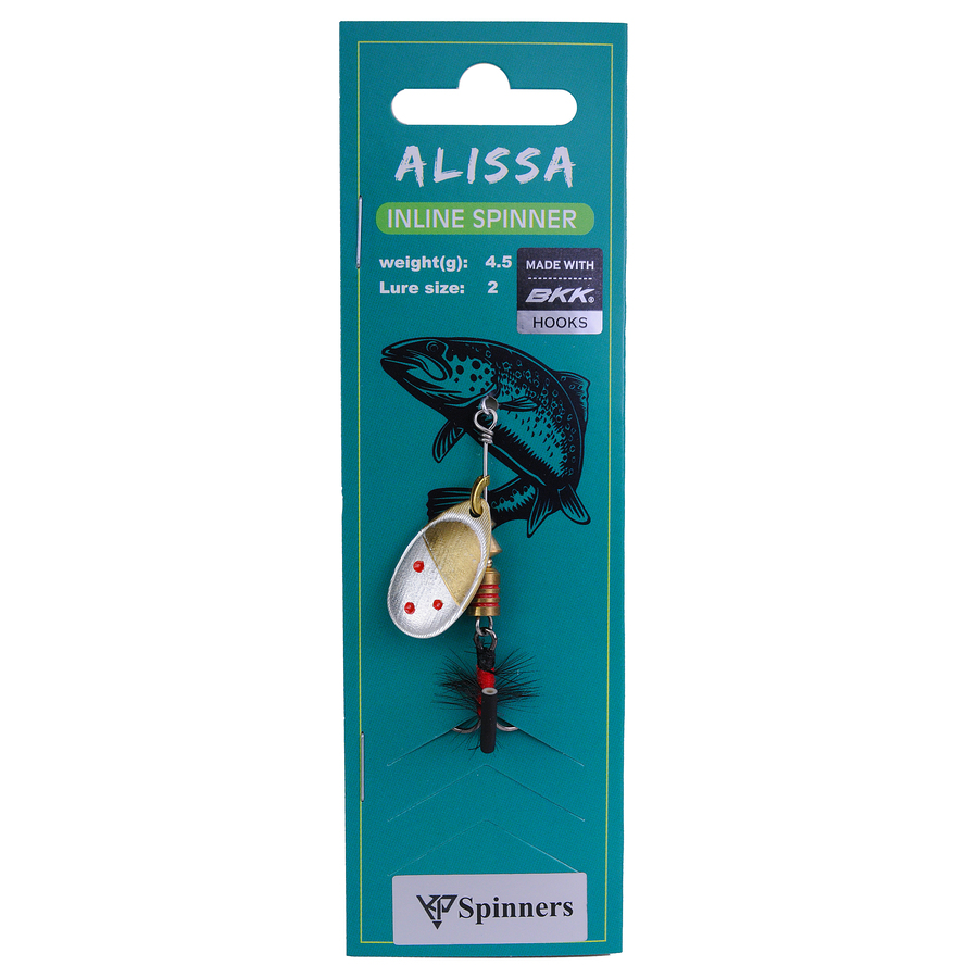 Pöörlev lant Alissa inline spinner with Mouche
