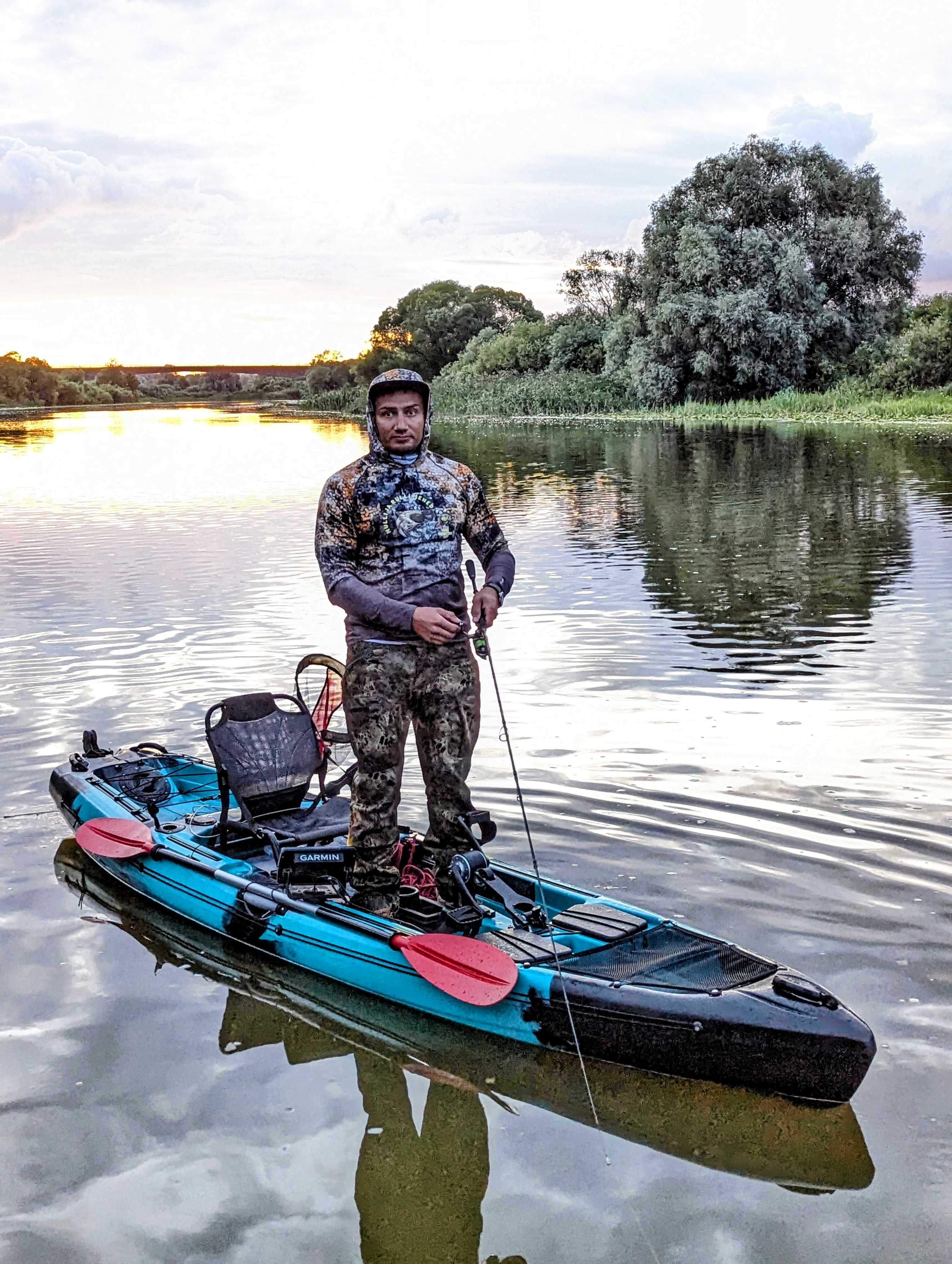 Sit On Top kalastuskajak pedaalidega 3800x850x400mm - Image 9