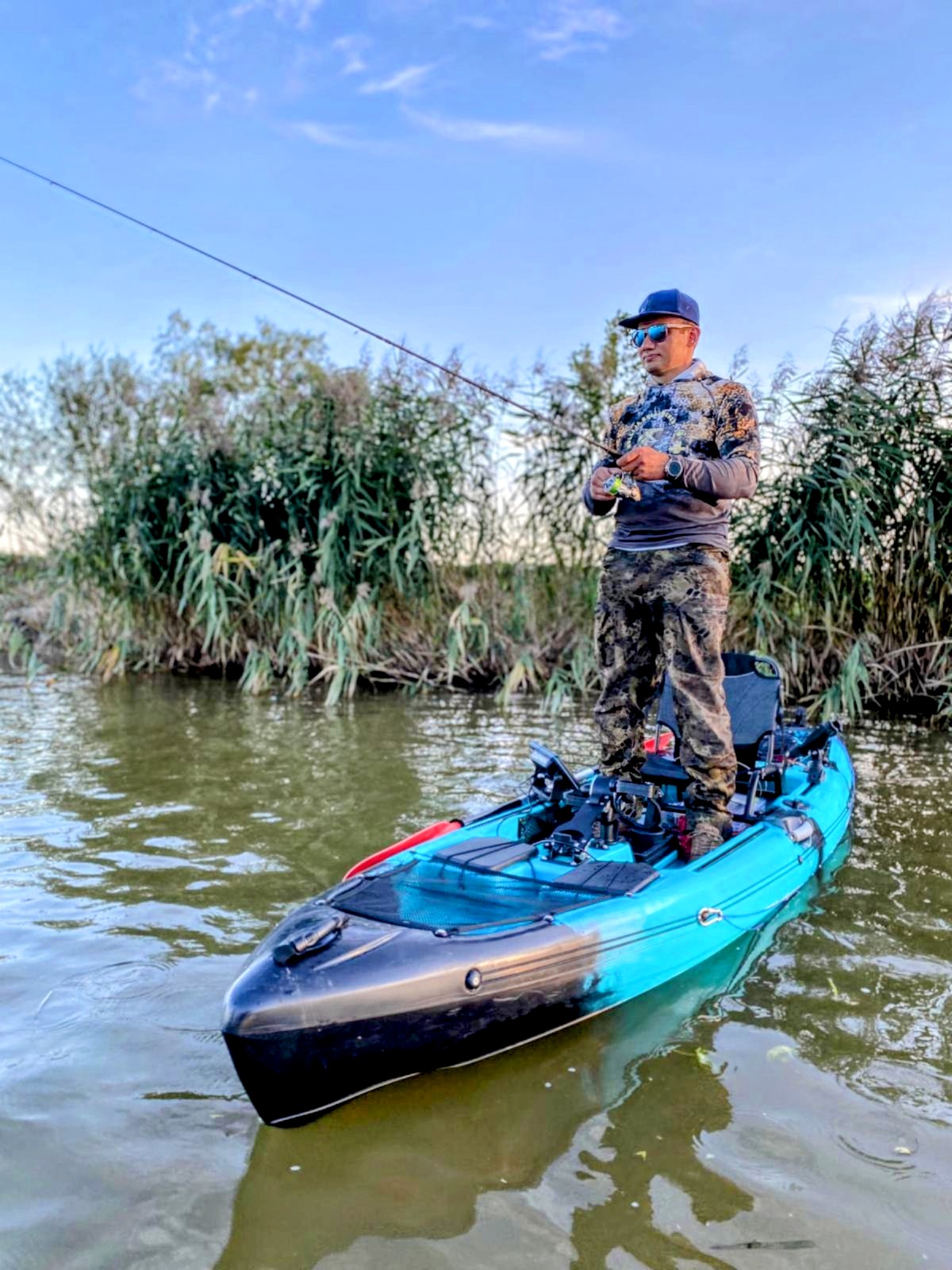 Sit On Top kalastuskajak pedaalidega 3800x850x400mm - Image 11