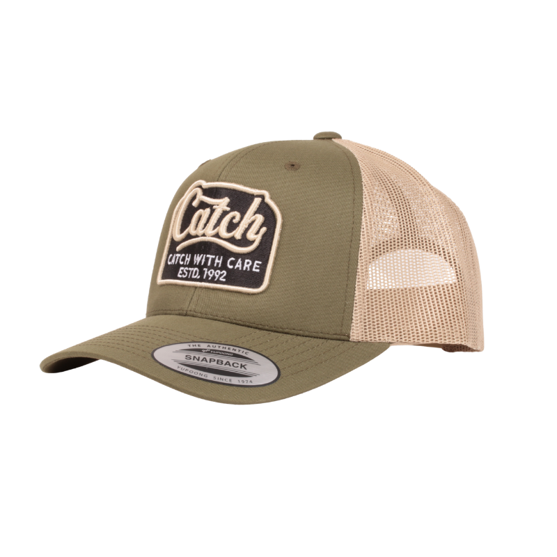CWC Snapback Trucker Cap, Catch logo Olive/Khaki